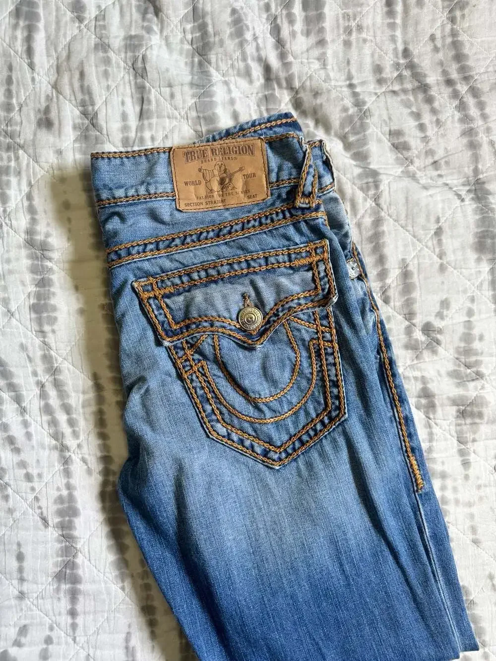 True Religion Ricky Jeans with Rope Stitch 33
